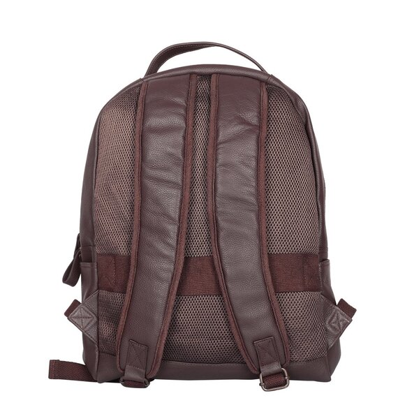 Genuine Leather Backpack,16" H Brown Travel Backpack for Women & Men | Daily Use - Picture 10 of 10